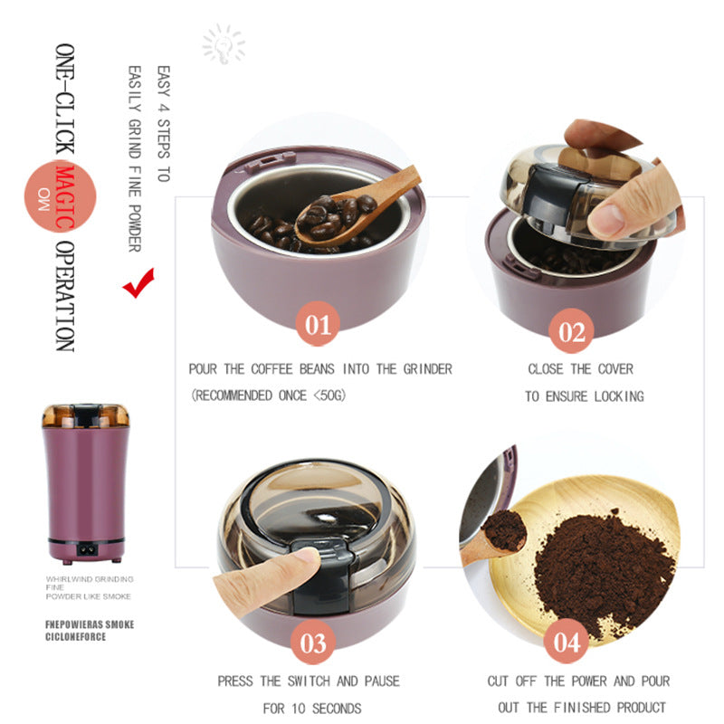 Household Electric Grinder – Food, Bean & Spice Grinding Machine (150W)