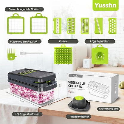 Vegetable Chopper,12-in-1 Multifunctional Food