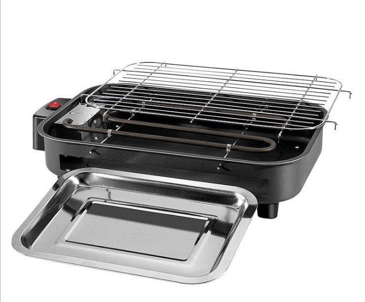 Household Non-Smoking Electric BBQ Grill Tray – Korean Style with Temperature Control