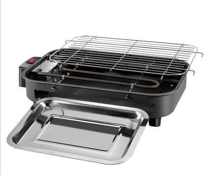 Household Non-Smoking Electric BBQ Grill Tray – Korean Style with Temperature Control