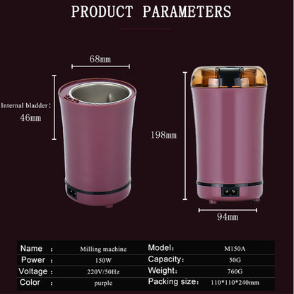 Household Electric Grinder – Food, Bean & Spice Grinding Machine (150W)