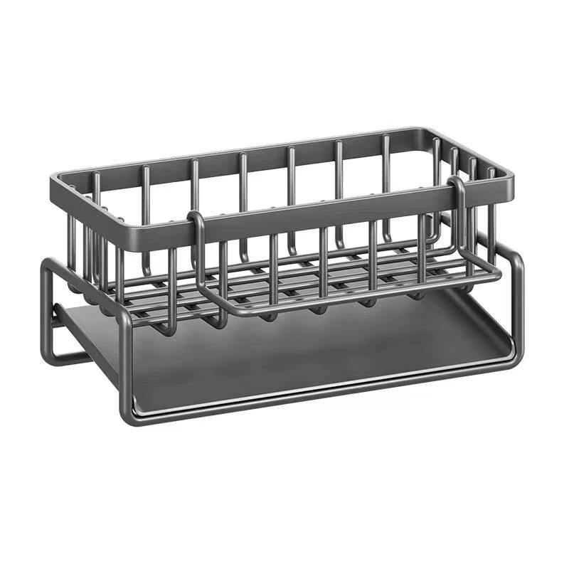 2-Tier Stainless Steel Kitchen Dish Rack – Countertop Dish Drainer with Drip Tray