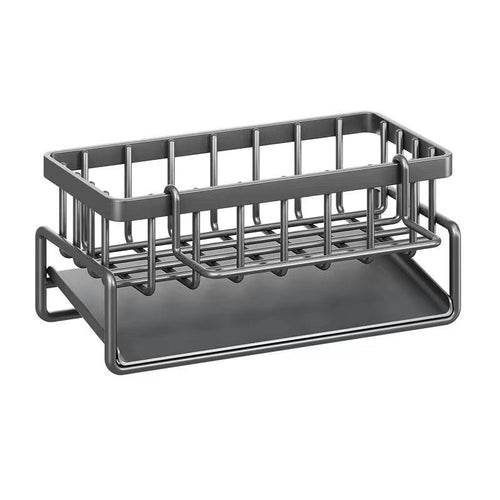 2-Tier Stainless Steel Kitchen Dish Rack – Countertop Dish Drainer with Drip Tray