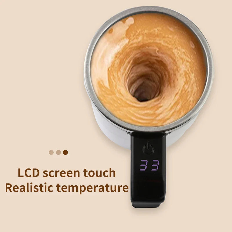 380ML Mini Electric Self-Mixing Coffee Mug – USB Rechargeable & Waterproof