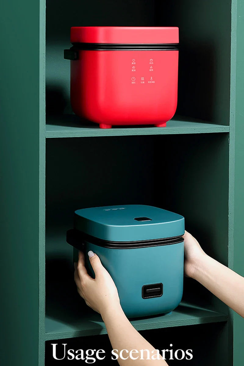 Mini Rice Cooker 1.2L – Automatic Electric Cooker for 1-2 People, Food Warmer & Steamer