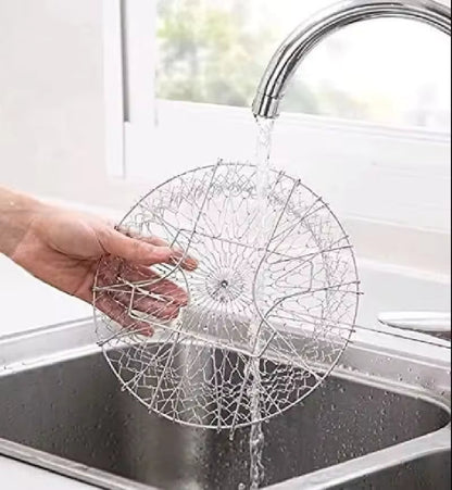 Stainless Steel Foldable Fryer Basket & Food Strainer | Multipurpose Kitchen Tool