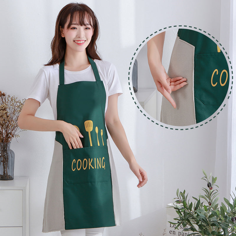 Modern Korean style cooking apron for everyday kitchen use