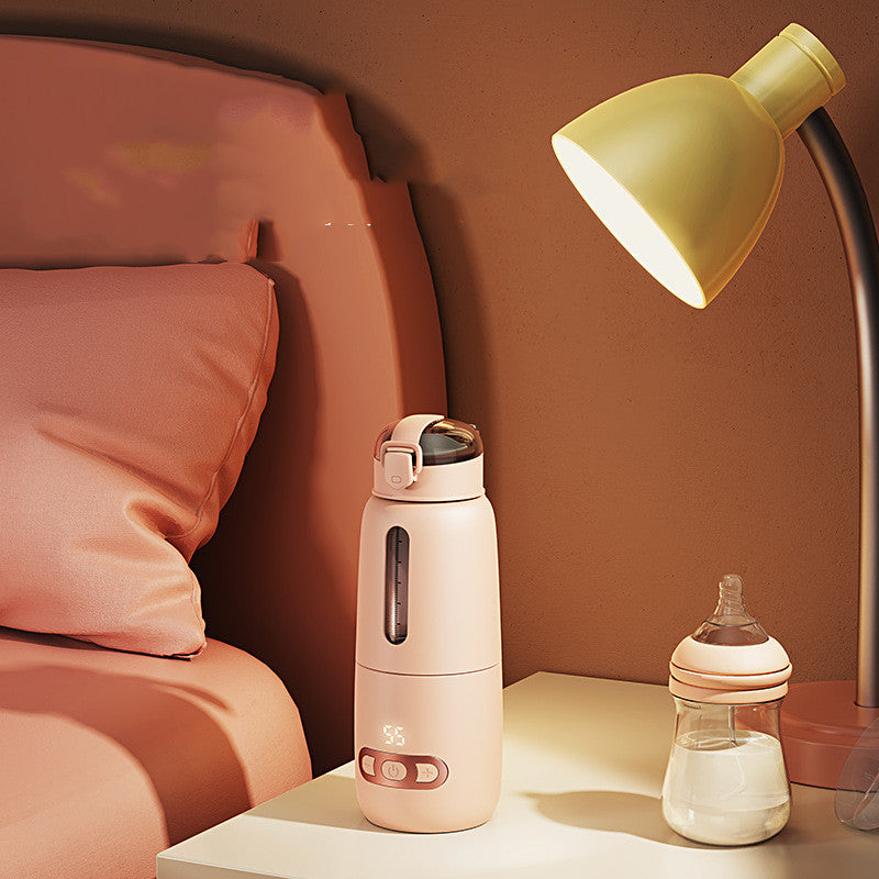 USB fast charging milk mixer cup with insulated design for warm drinks
