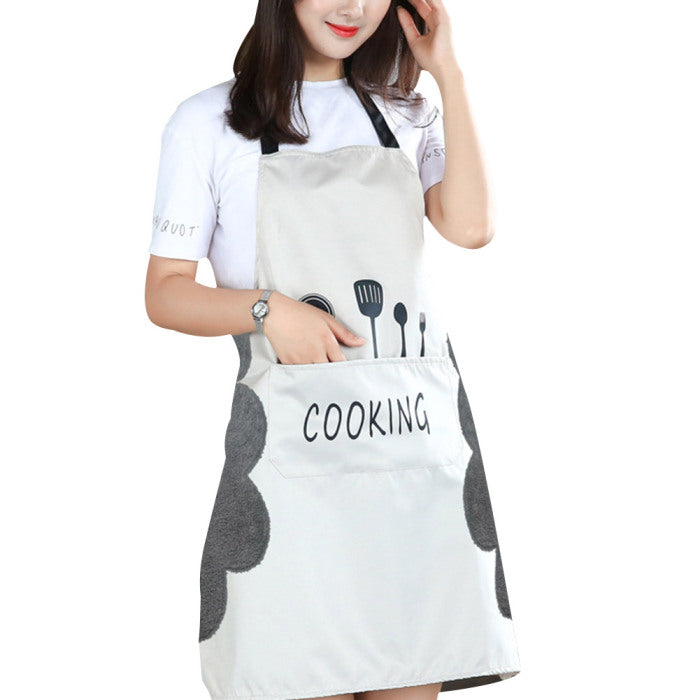 Waterproof home kitchen apron for cooking baking and food prep